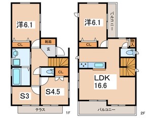 Kolet東林間の物件間取画像